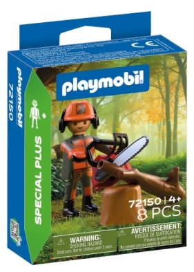 Playmobil Pracownik leśny z piłą łańcuchową 72150